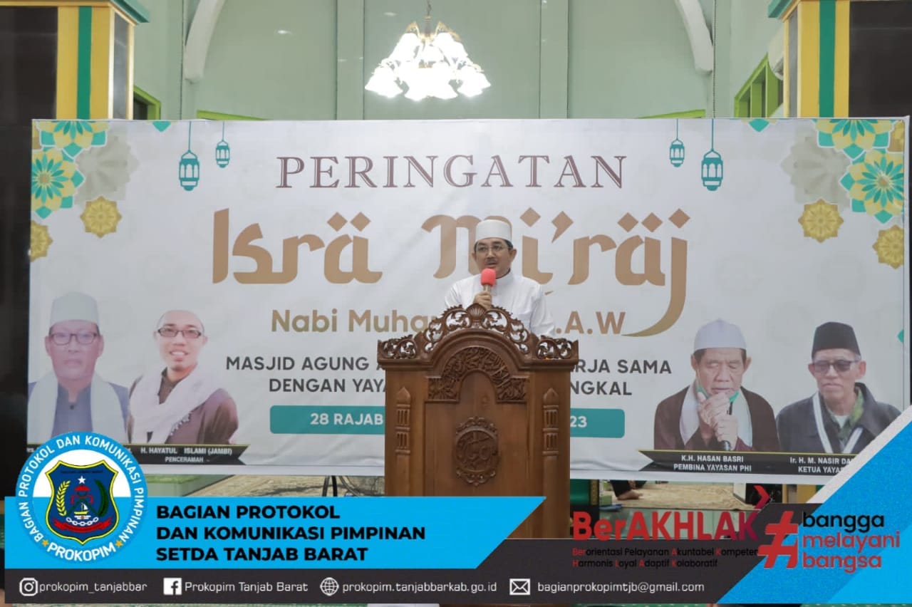Anwar Sadat Hadiri Peringatan Isra Miraj Nabi Muhammad SAW di Masjid Agung Al-Istiqomah
